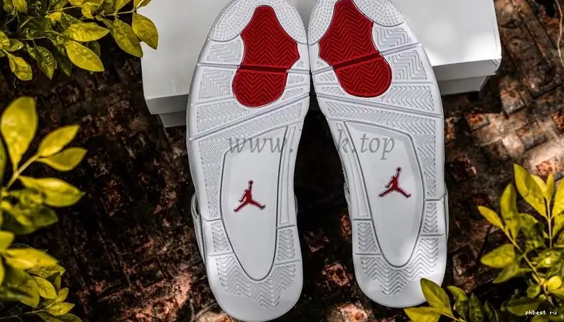 PK Red RETAIL 4 Jordan SHIP TO GOD Metallic READY Retro MATERIALS 0507